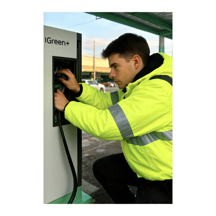 Técnico certificado CS Energy instalación cargador EV